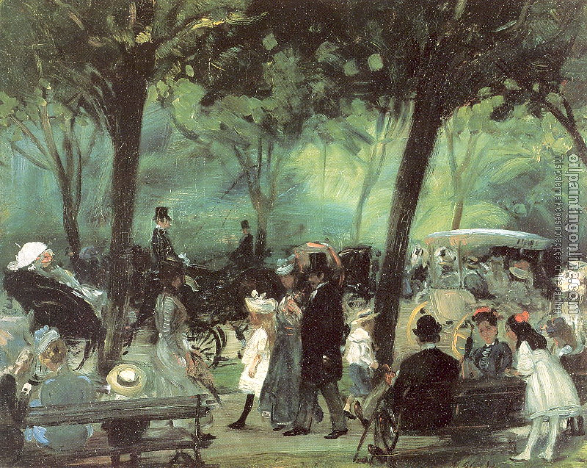 William James Glackens - The Drive Central Park